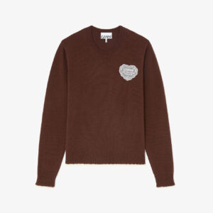 Crewneck in Brown Wool