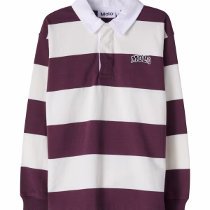 Molo Relz striped cotton jersey polo shirt