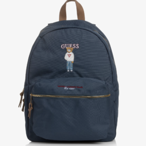 Guess Dark Blue Backpack with Varsity Bear (40cm)