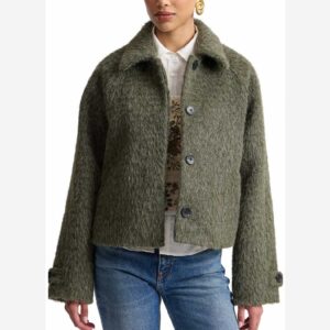 Avec Les Filles Crop Woolly Jacket