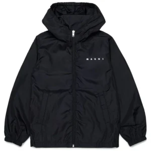 Marni Kids Logo Detailed Hooded Jacket