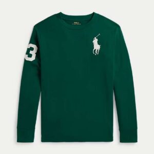 Big Pony Cotton Long-Sleeve Tee Hunter Green