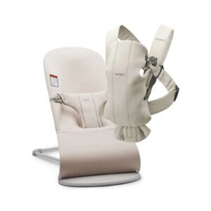 Bouncer Bliss Convertible Jersey Baby Bouncer & Baby Carrier Mini Bundle