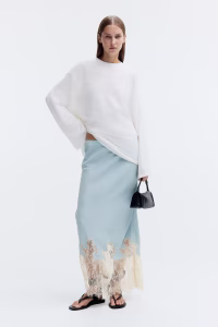 Lace-Trimmed Skirt