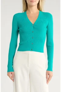 Wooster Cropped Cardigan Theory