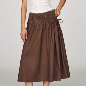 Damson Madder Caspia 100% Cotton Midi Skirt
