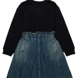 MM6 Maison Margiela Kids Long-Sleeved Panelled Dress