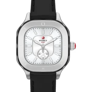 Meggie Sport Chalk Silicone Strap Watch, 33mm MICHELE