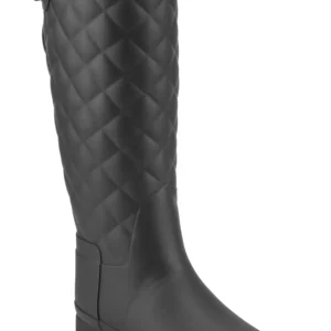 Refined Quilted Rain Boot Hunter