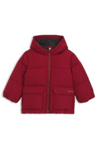 Kids' logo-print jacket with padding