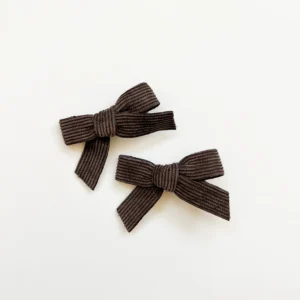 Corduroy Bow Set (2 pc)