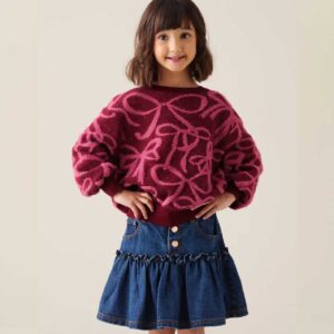 Livia Pink Bow Jumper