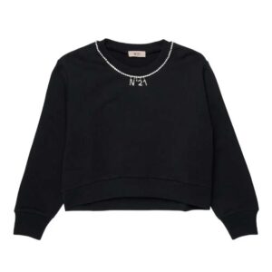 Nº21 Kids embellished-neck sweatshirt