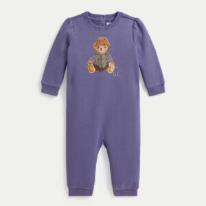 Polo Bear Fleece Coverall Summer Purple