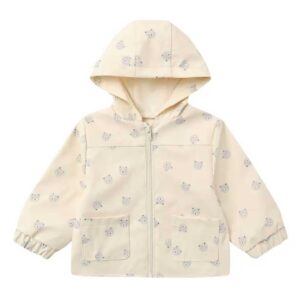 QUINCY MAE Print Hooded Raincoat