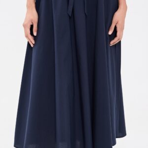 Polo Ralph Lauren Cotton Canvas Woven Midi Skirt
