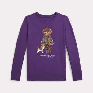 Polo Bear Cotton Long-Sleeve Tee Girls 2-6x