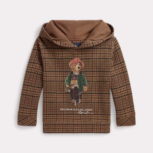 Polo Bear Tweed-Print Hoodie