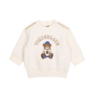 Timberland Kids bear-print cotton sweater