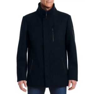 Vince Camuto Car Coat With Bib