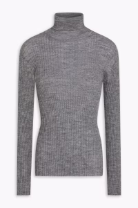 ANINE BING Kyle ribbed wool-blend turtleneck sweater