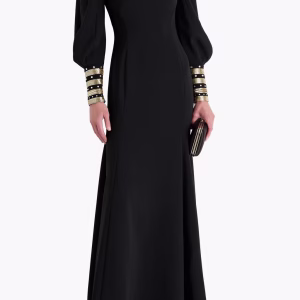 JENNY PACKHAM Francolin embellished crepe gown