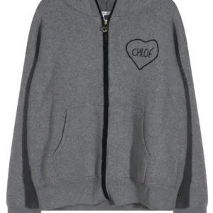 Chloé Kids Long Sleeved Zipped Hoodie