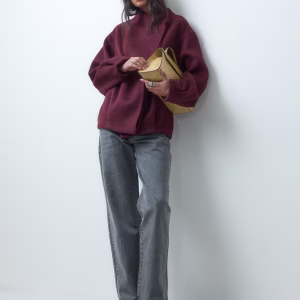 ASOS DESIGN short formal waterfall coat with wool in burgundy