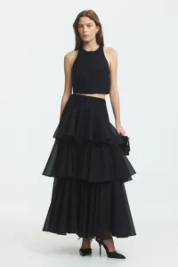 AJE Radiate Pleated Maxi Skirt