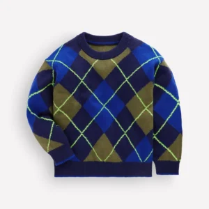 Argyle Jumper College Navy
