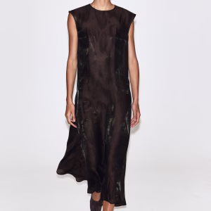 Animal-Jacquard Midi Dress