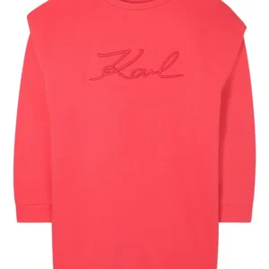 Karl Lagerfeld Kids embroidered-logo sweatshirt dress