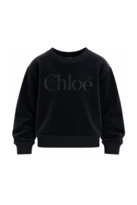 Chloé Kids Logo Embroidered Crewneck Jumper