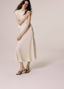 Jacquard A-line skirt