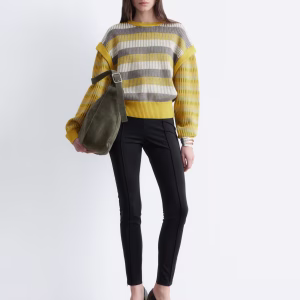 Striped Panel Knit Jumper