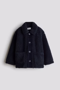 Teddy Fleece Jacket with Collar