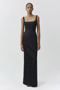 Martina Embellished Satin Gown