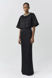 Elvessa Embellished Satin Jacket
