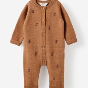 Baby Organic Knit Blend Long Sleeve All In One