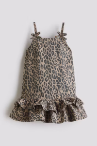 Bow-Detail Denim Dress
