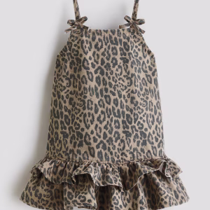 Bow-Detail Denim Dress
