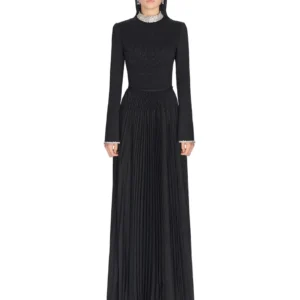 Montsand Black Smocked Dress