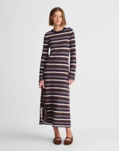 Crewneck Sweater Maxi Dress in Merino Wool