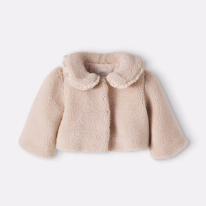 Donsje Baby Kavi ruffled teddy jacket
