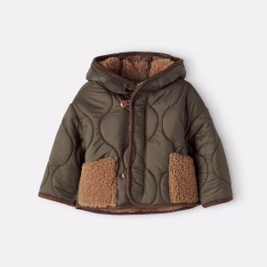 1 + in the Family Baby Calgary hooded quilted jacket