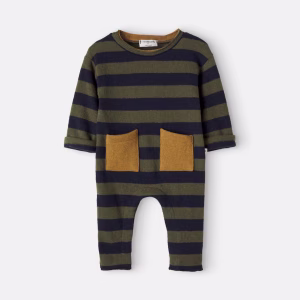 1 + in the Family Baby Peyto striped cotton-blend onesie