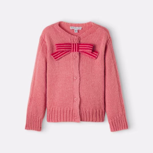 Emile et Ida Bow-detail cardigan