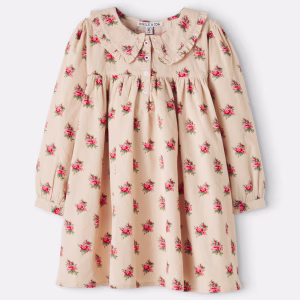 Emile et Ida Floral ruffled cotton dress