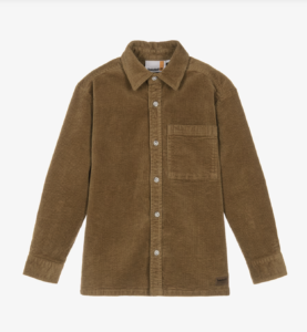 Timberland Boys Caramel Brown Corduroy Shirt