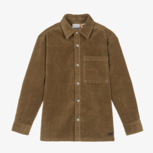 Timberland Boys Caramel Brown Corduroy Shirt